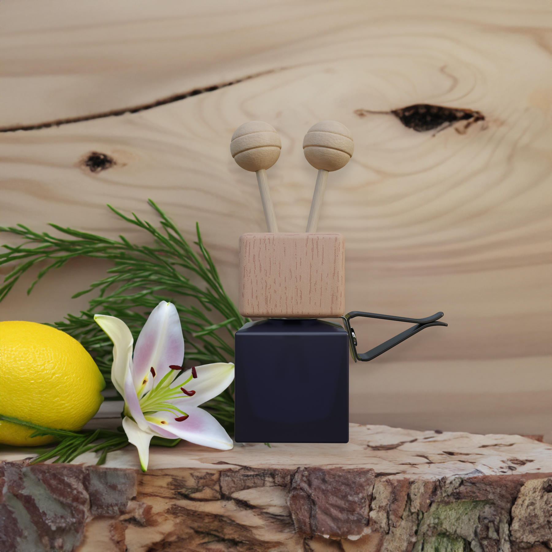 Car Reed Diffuser Bottle, Midnight Black