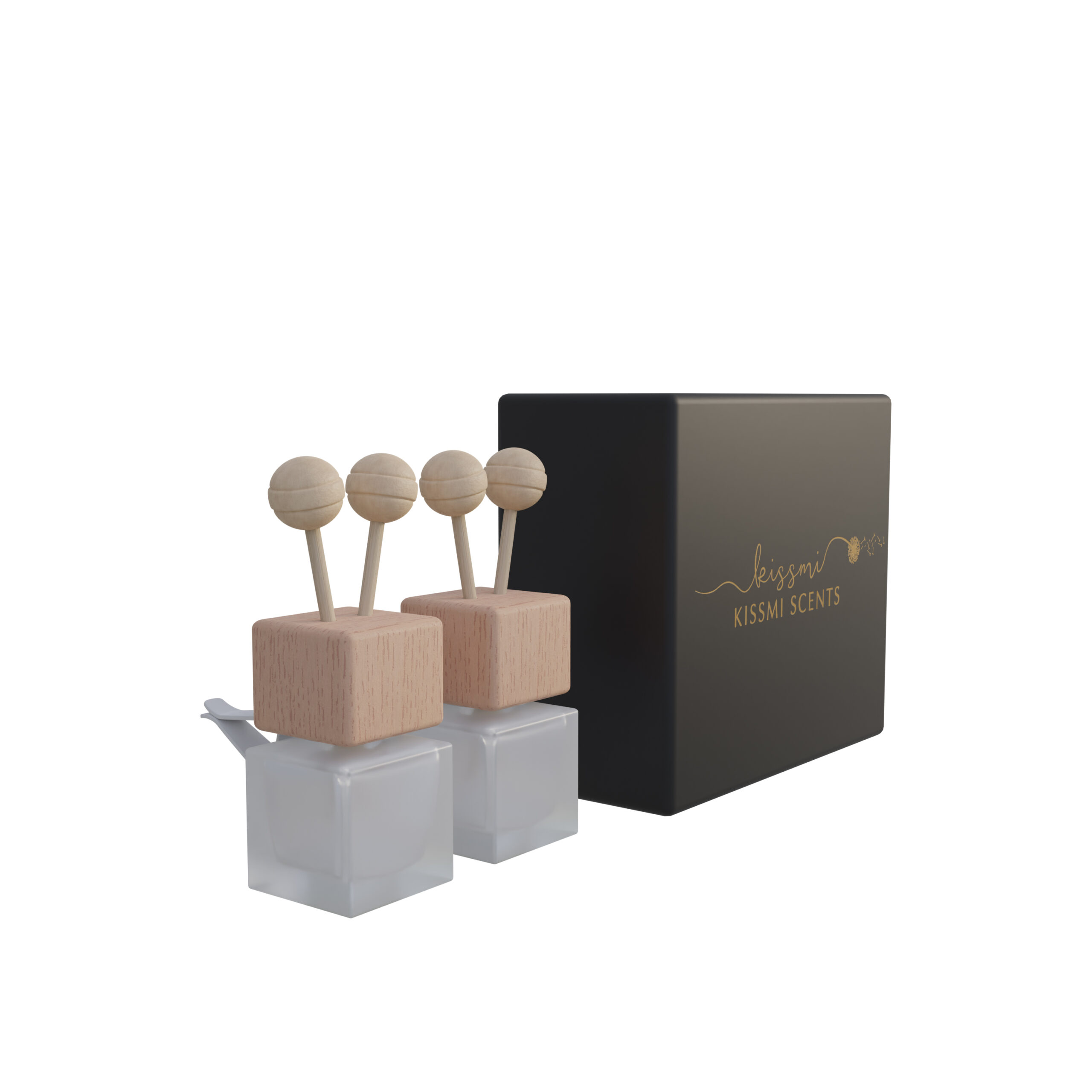 Car Reed Diffuser Bottle, Frosted White