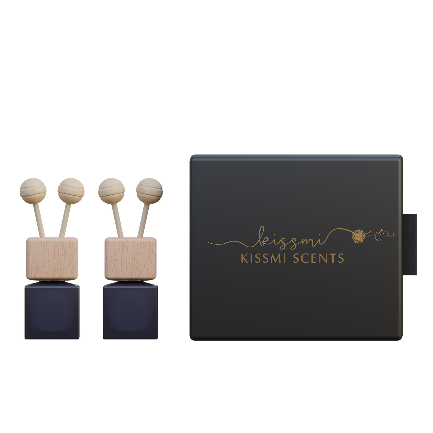 Car Reed Diffuser Bottle, Midnight Black